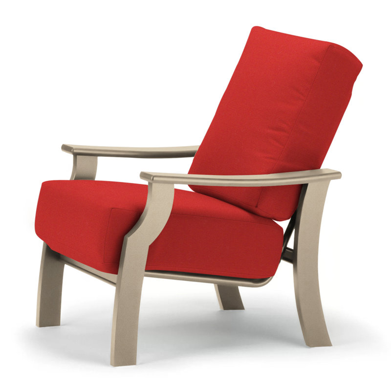 St. Catherine Outdoor Lounge Chair, Red 1A, Textured Beachwood