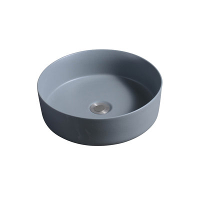 7844 Ceramic 35cm Vert Round Countertop Basin