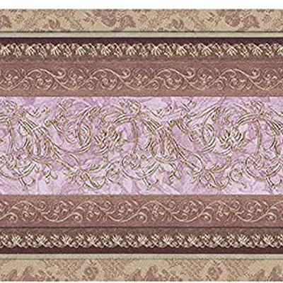 Damask Pattern Curls and Textures 15' L x 4.1"" W Wallpaper Border -  Red Barrel Studio®, 8B4075C87B394129B3FD297AE2894404