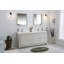 Ensemble de meuble-lavabo double 70,7 po avec miroir Kursty-783002351