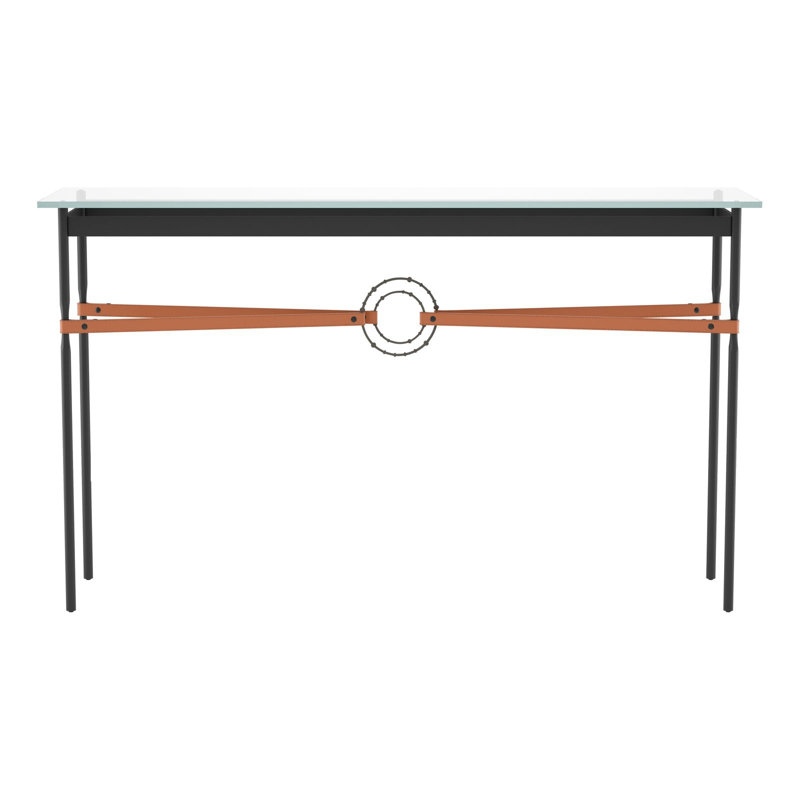 Console Equus, Fumée foncée, Cuir noir, Noir