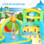 Jeu gonflable avec glissade d'eau 8 en 1 pour enfants