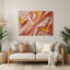 «Lyrical Abstraction 79», art mural en métal rose-1145673960