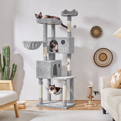 Fiedler 73" H Multiple Level Cat Tree with Scratching Posts