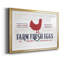 Farm Fresh Eggs - Reproduction d'art textuel sur papier encadré-1534237233-1534237235