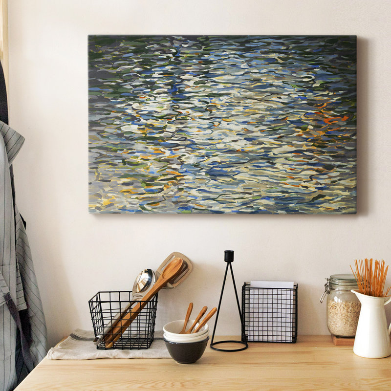 " Water Reflections ", 12" H x 18" W x 1.5" D, Wrapped Canvas