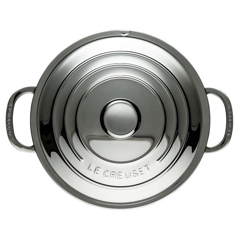 Le Creuset 9 Quart Stainless Steel Stockpot with Basket Insert