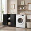Armoire de rangement autoportante en bois à 2 portes avec tablettes intérieures réglables personnalisables pour la salle de bain-1765564805
