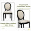 Ensemble de 2 chaises de salle à manger French Country rembourrées avec dossier en éponge, pour le salon, la cuisine-1262194255-1262194254