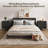 Modern 3 Drawer Dresser for Bedroom, Wood Chest of Drawers with Gold Handles Large Storage Organizer-146651098