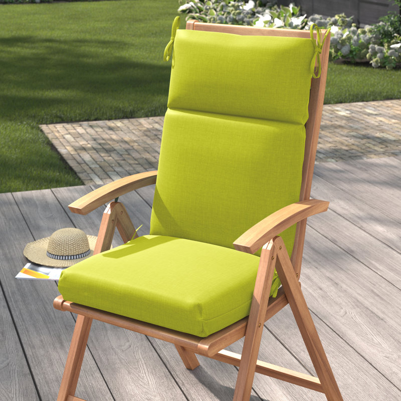 Outdoor 3'' Seat / Back Cushion, 22" W x 21" D, Lime
