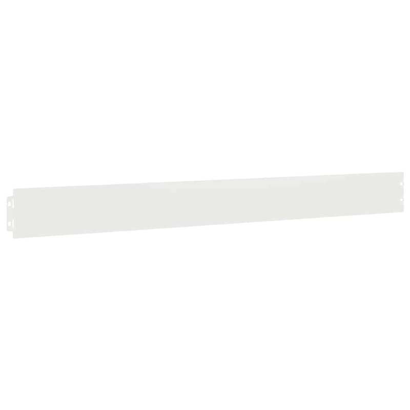 Cold-rolled Steel Lawn Edging, White, 10cm H x 103cm W x 0.05cm D