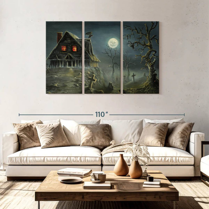 Kelan Haunted Hill House, 48" H x 74" W