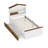 Twin Size House-Shaped Wooden Bed with Storage Shelf on the Headboard, Built-in Two Storage Drawers-482039555