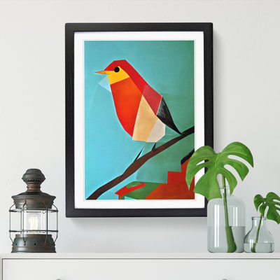 Lenelle Robin Bird Abstract Vol.1 1 Piece Wall Art