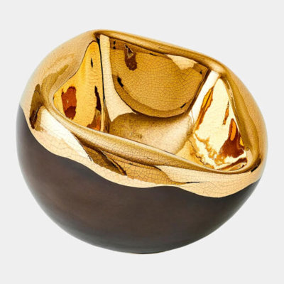 Squished Ceramic / Porcelain Decorative Bowl