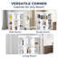 Armoire de coin Birta avec ports USB et prises de courant-474810228