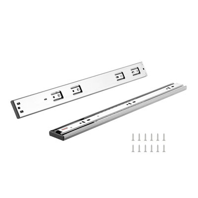 10 Pairs 20 Inch Side Mount Drawer Slides - Heavy Duty Steel Full Extension Soft Close Ball Bearing Runners, 100 lbs Load Capacity per Pair