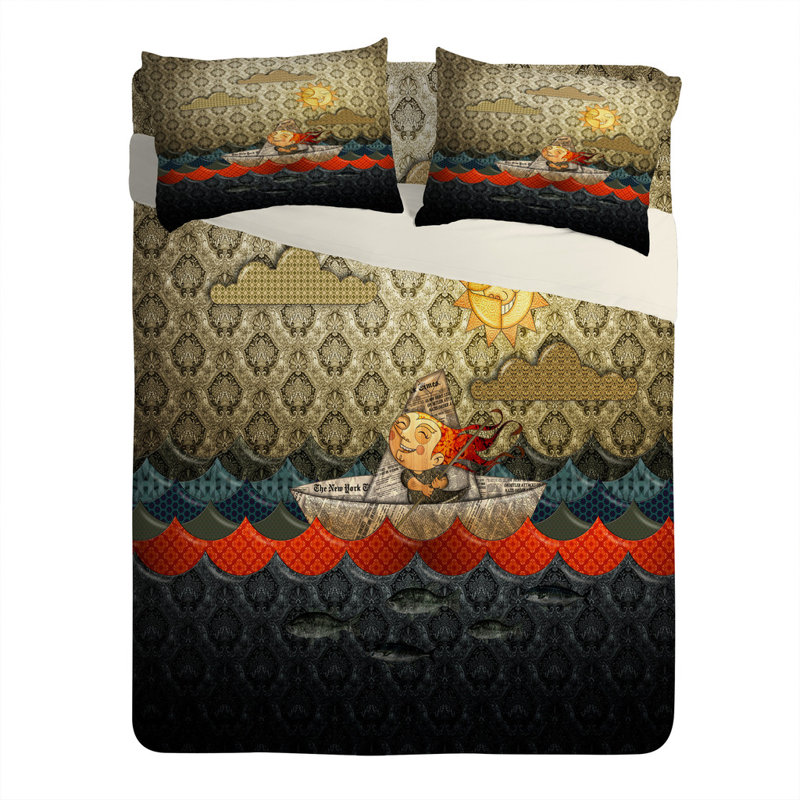 Jose Luis Guerrero Paper Boat Pillowcase, King