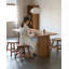 Table de salle à manger rectangulaire en bois massif de style rétro pour un usage domestique-712484592
