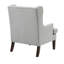 Fauteuil d'appoint de salon, tissu texturé gris, structure en contreplaqué, revêtement de siège d'une largeur de 21 po, hauteur de 39,5 po, coussin en mousse-2083842822