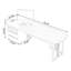 Bureau rectangulaire en bois massif noyer-1415879205