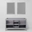 Ensemble de meuble-lavabo double 60 po x P 22 po Marsyas, robinet et miroirs 24 po-1041978894-1004006013
