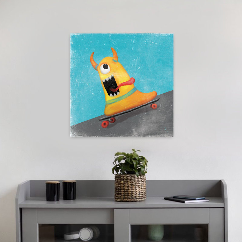 Xtreme Monsters IV Whimsical Contemporary Art, 18" H x 18" W