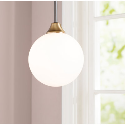 Luminaire suspendu sphère 1 lumière Hallas