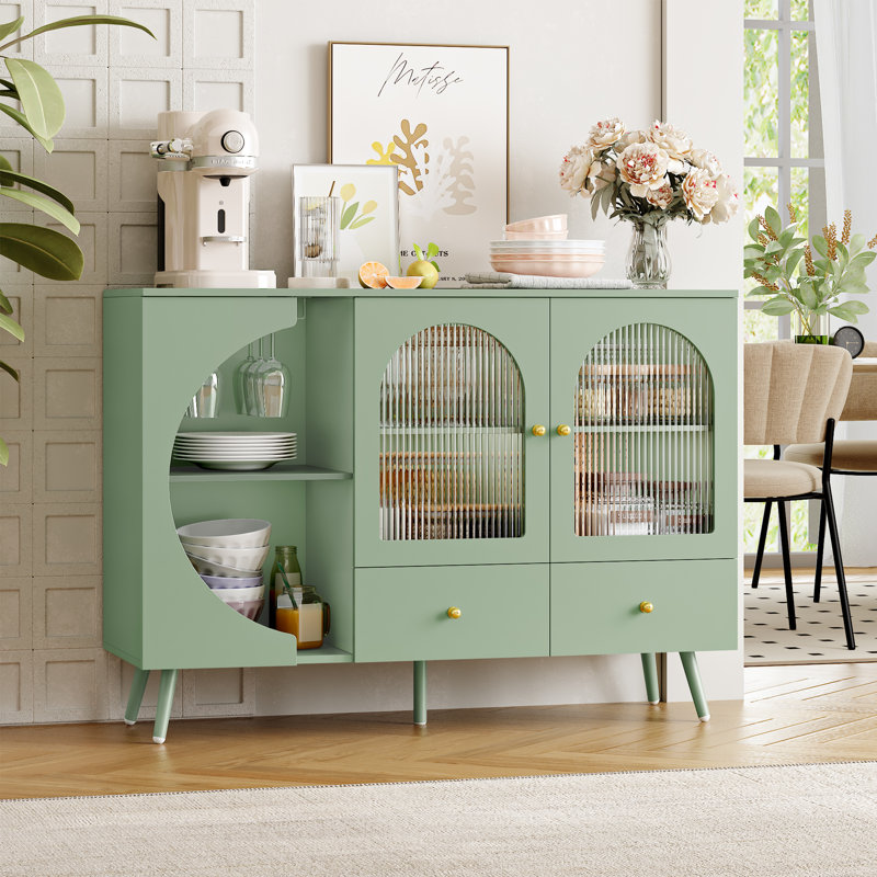 Abrego 47.2'' Sideboard - 2 Drawers, Wine Racks