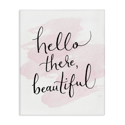«Hello There Beautiful Canvas Wall Art» par SD graphiques Studio