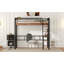 Lit mezzanine en métal avec bureau intégré-1232659065