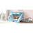 Twin-Over-Twin Castle Style Bunk Bed With 2 Drawers 3 Shelves And Slide