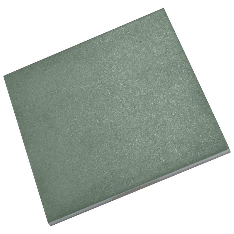Matter 6" x 6" Porcelain Stone Look Floor and Wall Tile, Green