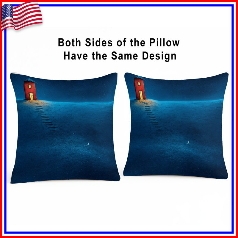 Lighthouse Throw Pillow, Architecture Double Sided Pillows, 20 x 20 inches