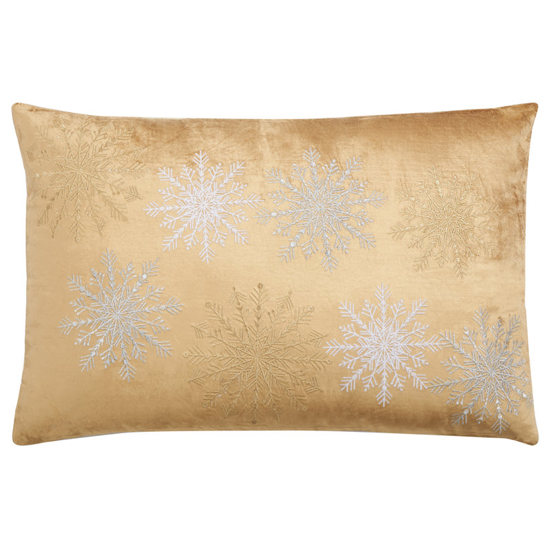 Prompton Reversible Throw Pillow, Gold/Silver