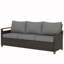 Canapé de patio en osier avec coussin-543050155