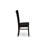 5 Piece Dining Set Includes a Round Kitchen Table with Pedestal and 4 Dining Room Chairs, Black-783013219-783013240-783013242