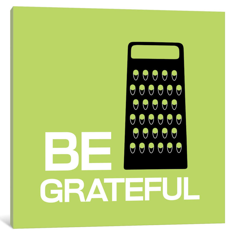 Be Greatful - No Frame Print on Canvas, 66.04 cm H x 66.04 cm W x 3.175 cm D
