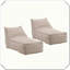 Paire de chaises d'extérieur résistantes aux intempéries-683617859