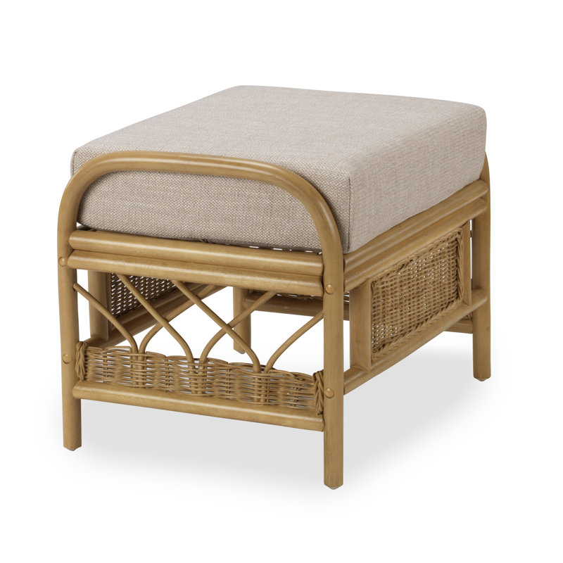 62cm Wide Solid Colour Footstool Ottoman
