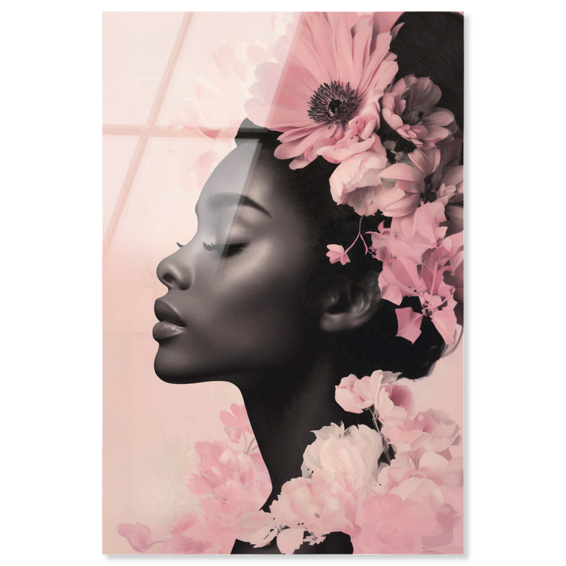 Décoration murale florale Flourish in Pink Bloom par Art Remedy, prête à être suspendue, 24 x 36, H 36 po x l 24 po
