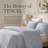 3-Piece Botanical Jacquard Duvet Set, TENCEL Cotton, Full/Queen, Slate Blue