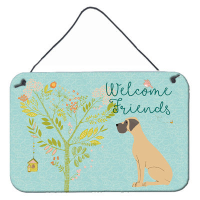 Décoration murale "welcome friends springer épagneul