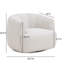 Fauteuil d'appoint pivotant en velours crème Jasmine-125328369