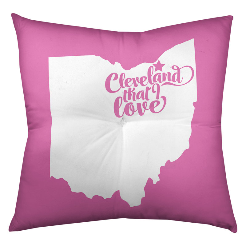 Coussin de plancher touffeté, 26 po x 26 po, Rose, Cleveland