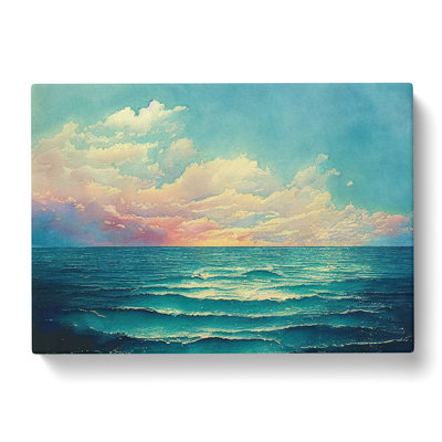 Ocean Watercolour Vol.4 - Wrapped Canvas Print