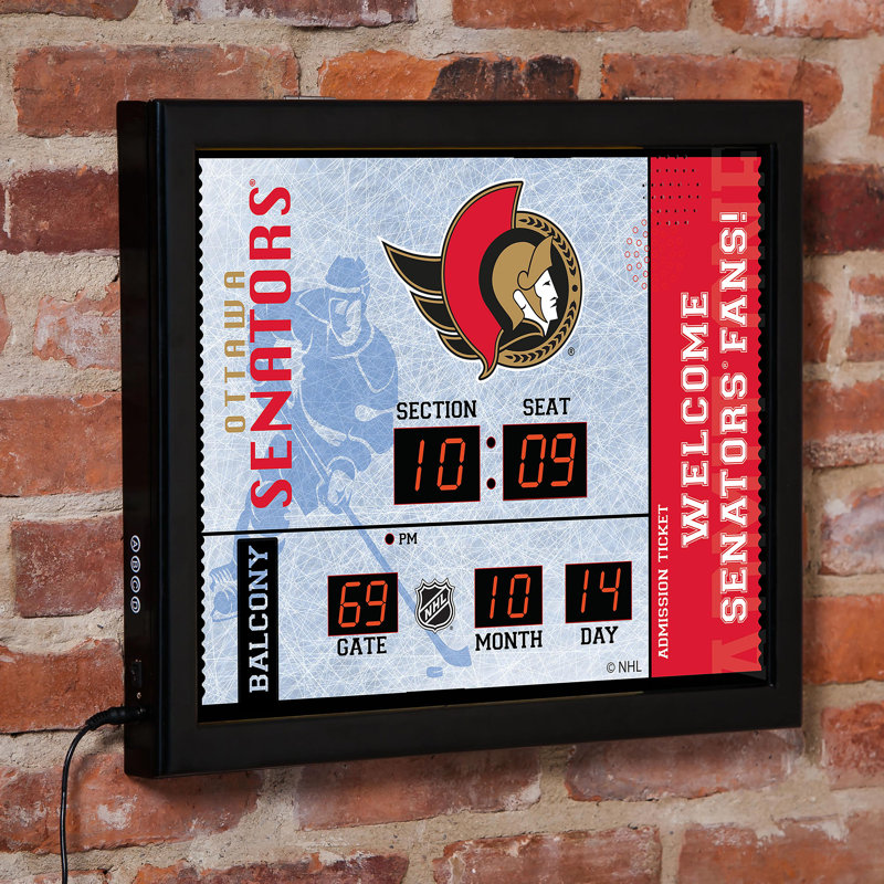 Horloge murale Los Angeles, Sport Team Los Angeles Chargers, Blanc / or / rouge
