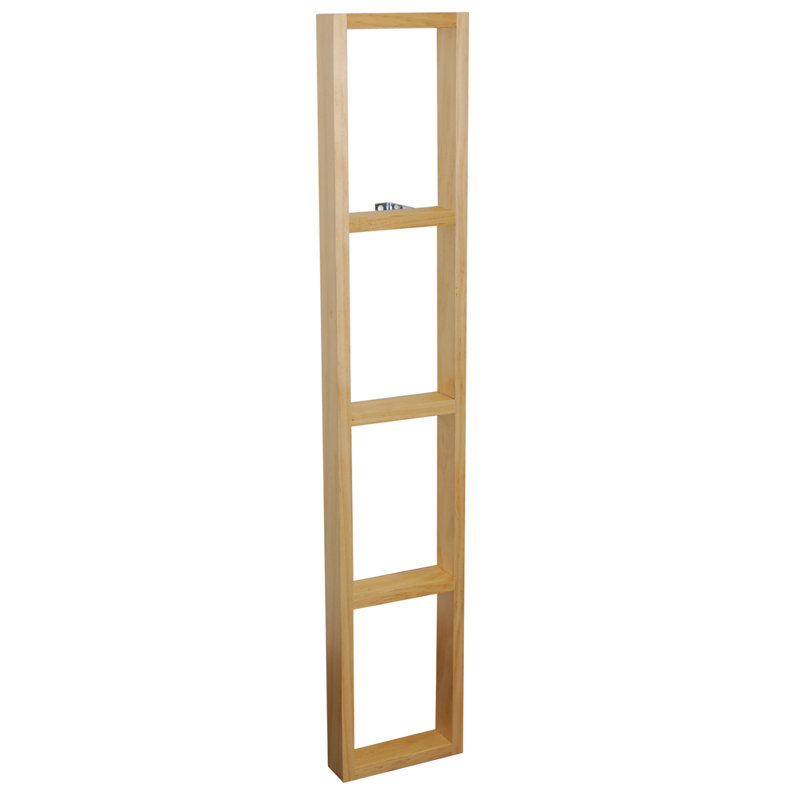 Solid Wood 86.5cm H Media Shelves, Natural