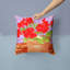 Coussin décoratif intérieur/extérieur géranium